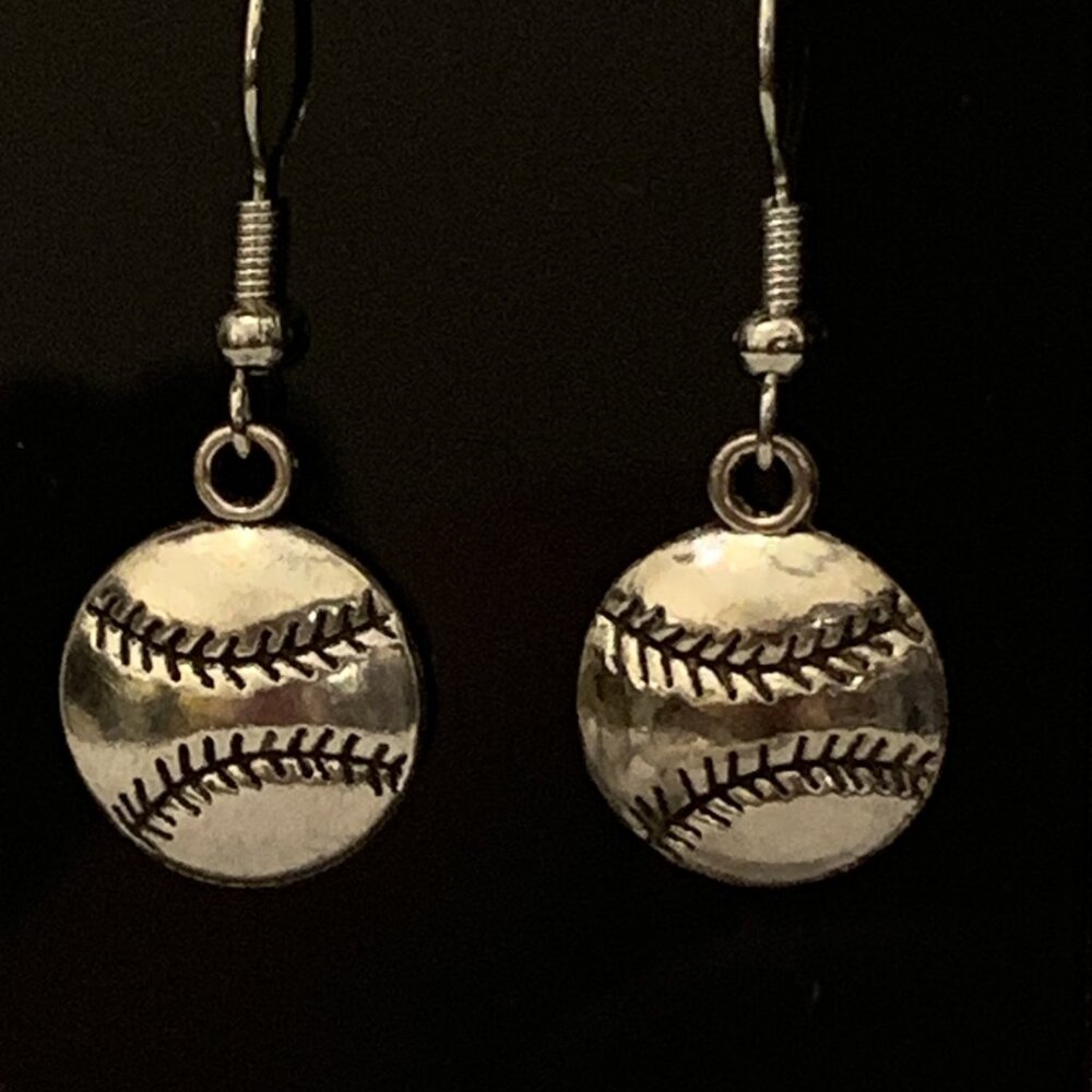 Baseball Earrings, Sports Earring, Gift Idea, Athletic Jewelry, Baseball Jewelry